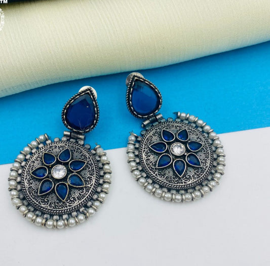 Oxidized Earring