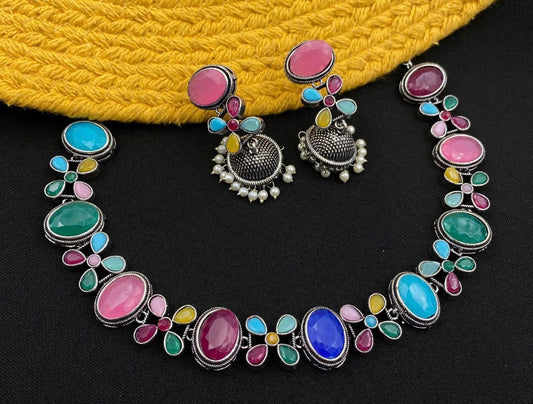 Multicolour Necklace Set