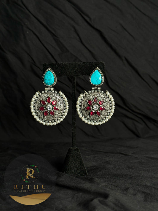 Oxidized Earring