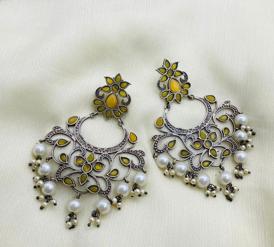 Oxidized Earring